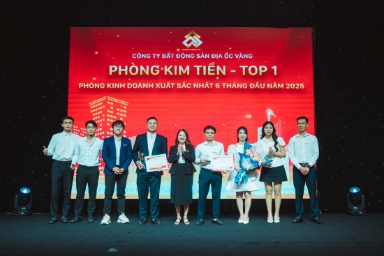 TỔNG KẾT 6 THÁNG ĐẦU NĂM 2025 - VINH DANH TOP 5  PHÒNG KINH DOANH XUẤT SẮC