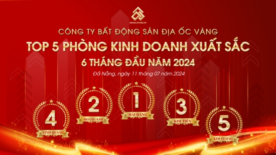 TỔNG KẾT 6 THÁNG ĐẦU NĂM 2024 - VINH DANH TOP 5 PHÒNG KINH DOANH XUẤT SẮC